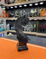 مجسمه اسب اپوکسی رزین دودی