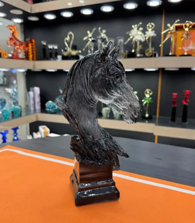 مجسمه اسب اپوکسی رزین دودی