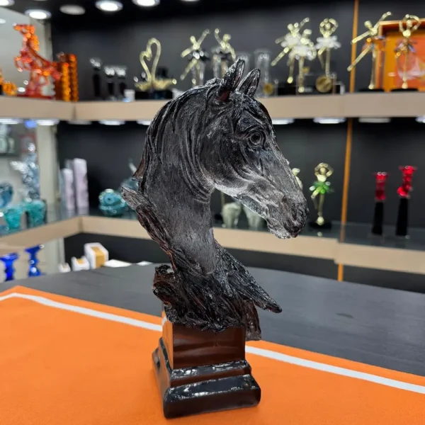 مجسمه اسب اپوکسی رزین دودی