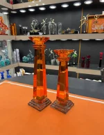 شمعدان کریستال طرح ایتالیایی دو سایز - Image 2