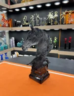 مجسمه اسب اپوکسی رزین دودی
